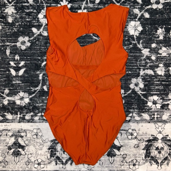 Athleta Terracotta One-Piece Swimsuit - Picture 6 of 7